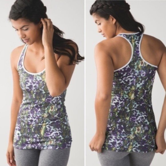 lululemon athletica Tops - LULULEMON Cool Racerback Tank Floral Sport {SS23}